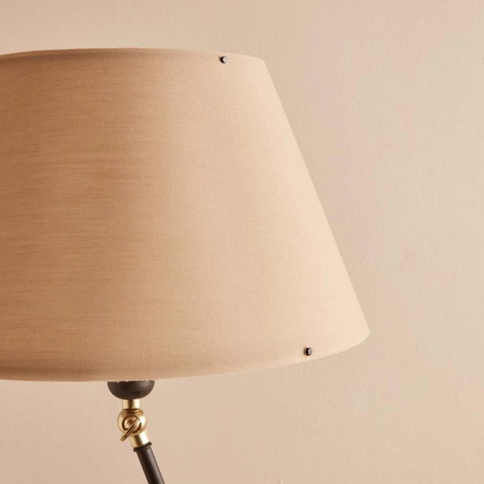 Opviq Lámpara de pie AYD-3480 Crema y Negro